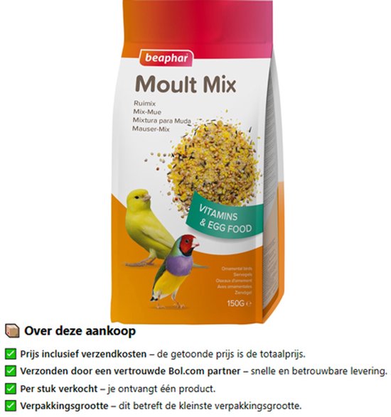 Beaphar Ruimix - Vogelvoer - 150 g