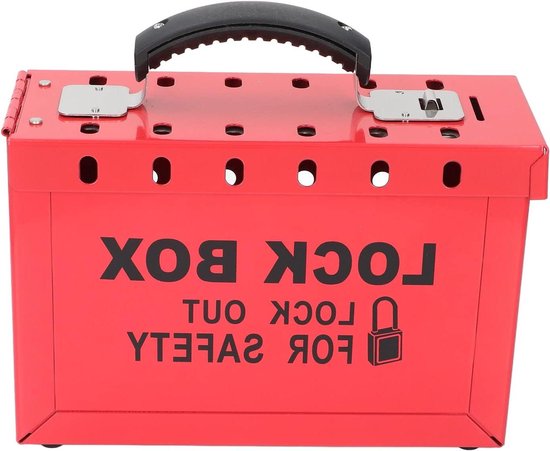 Lockout Tagout Box Large Group Lock Box Portable Group Safety Padlock ...