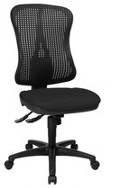 Bureaustoel - Stof - Zwart - Ergonomisch