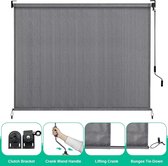 Zonwering - Zonnewering - Schaduwdoek - Tuin - Terras - Balkon - Ademend - 90% UV Bescherming - Eenvoudig in Gebruik - 240x180 cm