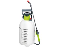 Dunlop Drukspuit 5 Liter - Hogedrukspuit voor Tuin - Druksproeier met Regelbare Sproeikop - Drukspuiten met Ergonomische Pomphendel - Hoge Druk Spuit voor Onkruid - Veiligheidsventiel