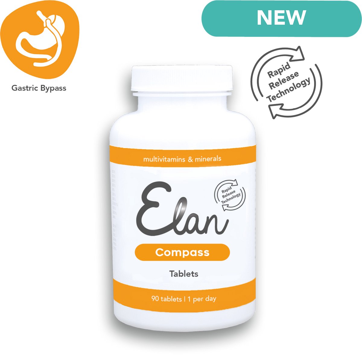 Gastric Bypass - WLS Multivitaminen - Elan Compass tabletten - 90 tabletten