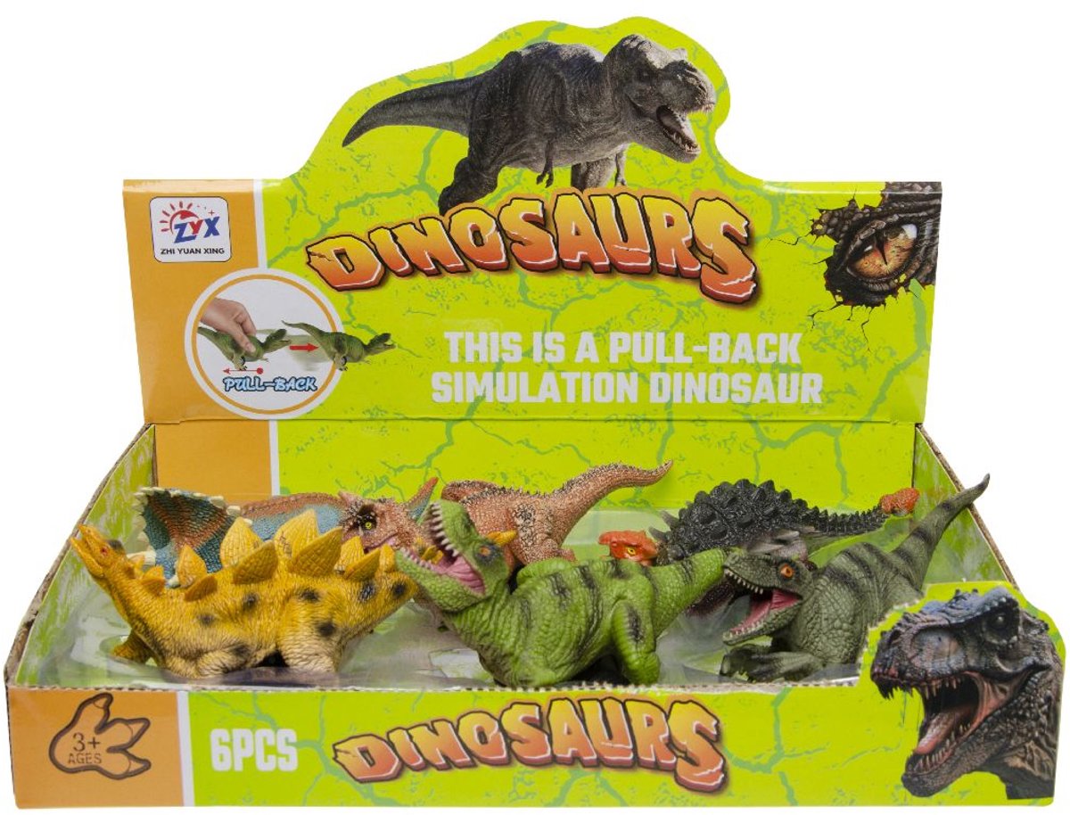 Duckiez Pull Back Dinosaurus - 1 stuk