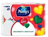 Papier essuie-tout Nalys Love 6 + 2 rouleaux – Absorbant et résistant
