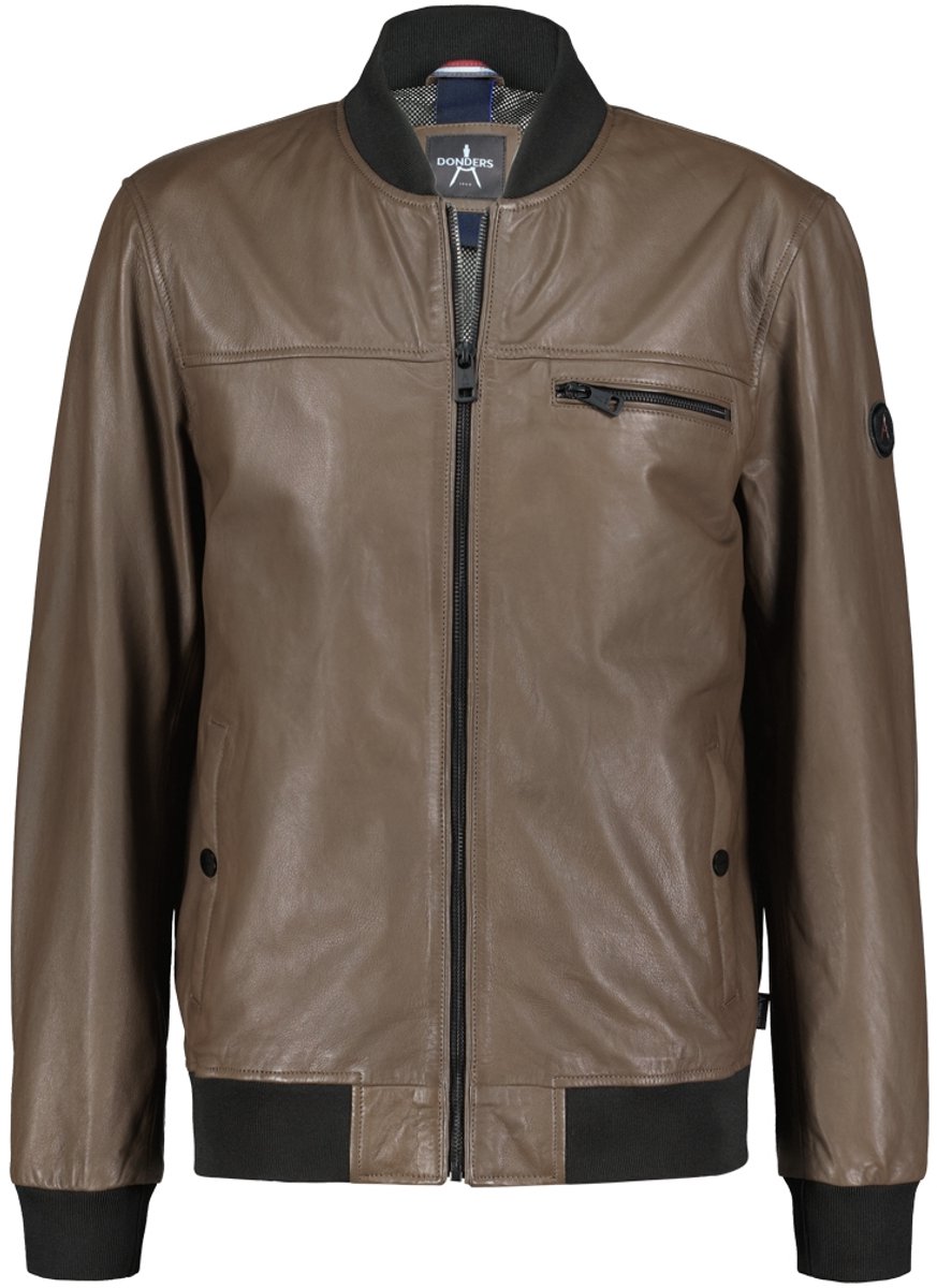 Inferno leren Bomber Jacket