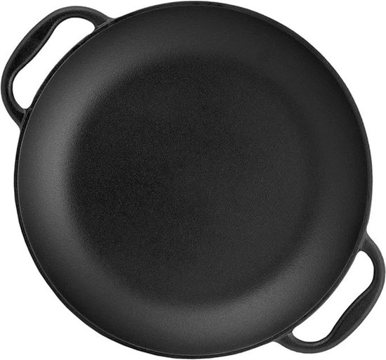 BBQ-Toro Gietijzeren braadpan met deksel, 4,5 liter, 2-in-1 gietijzeren pan stoofpan, broodbakvorm met deksel, grote braadpan, vierkante braadpan voor barbecue, oven BBQ-Toro Gietijzeren braadpan met deksel, 4,5 liter, 2-in-1 gietijzeren pan stoofpan, broodbakvorm met deksel, grote braadpan, vierkante braadpan voor barbecue, oven