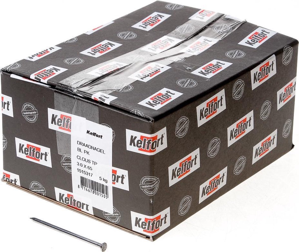 Macnail draadnagel PK blank 3 x 65 mm (5 kg grootverpakking)
