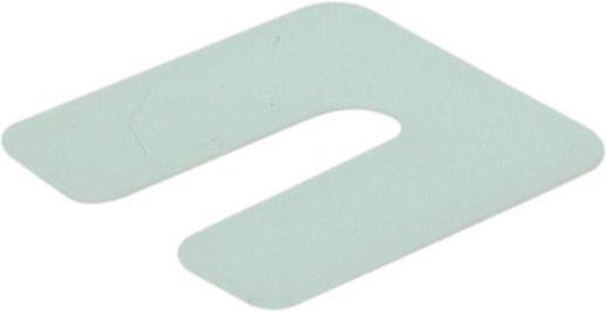 Gb Uitvulplaatje transparant 1 x 50 x 50mm doos 34601.048
