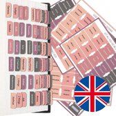 GLODI GOODS® Bijbel tabstickers zelfklevend – tabs papier – accessoires – bijbelstudie - Engels