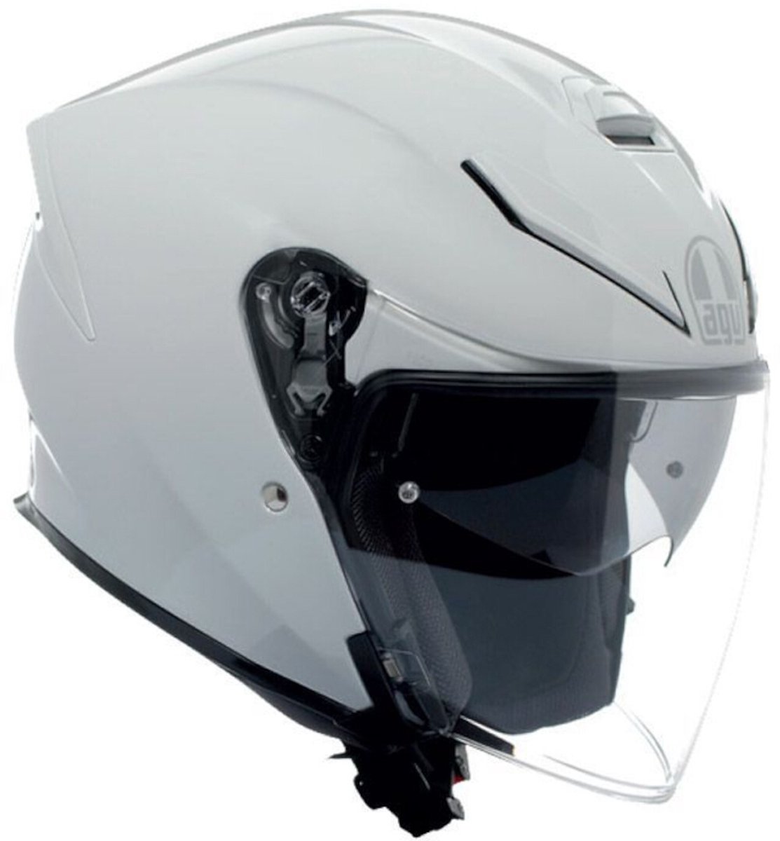 AGV K5 Jet Evo Mono Wit Jethelm - Helm