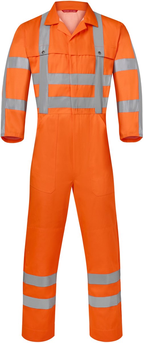 Havep overall EN471 maat 50 RWS 2400 fluor-oranje