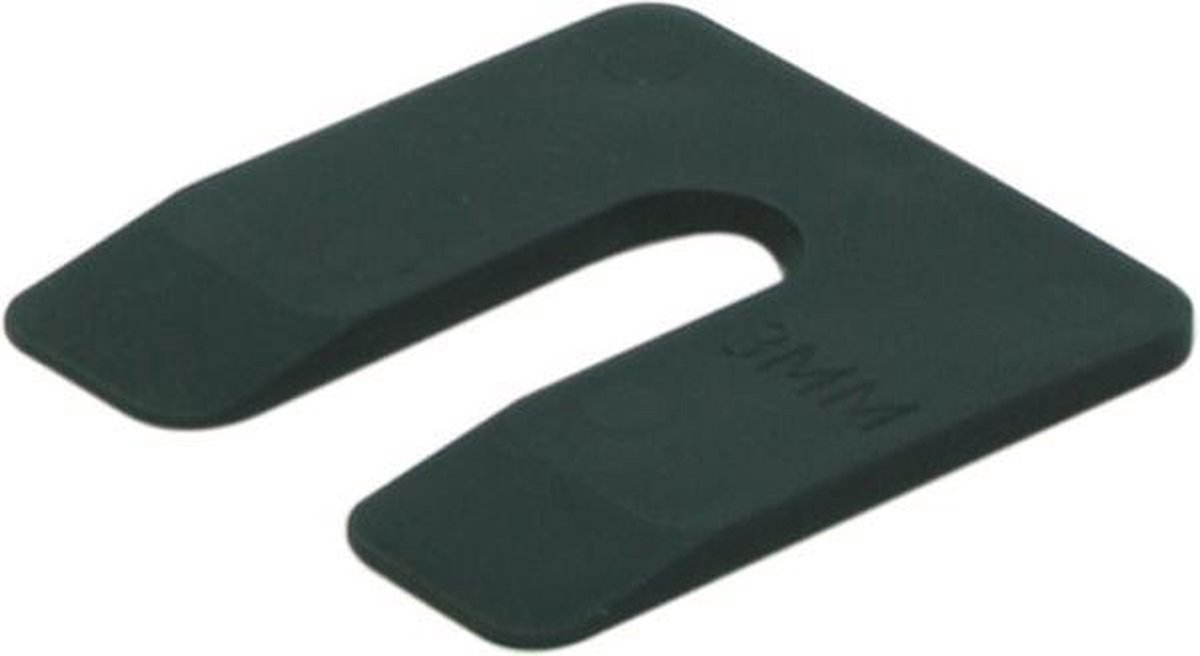Gb Uitvulplaatje zwart 3 x 50 x 50mm zak 34603.B004