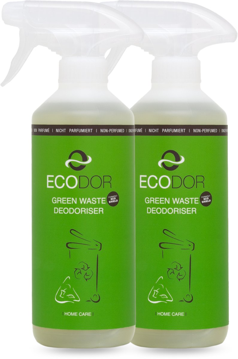 Goedkoopste Ecodor EcoShield - Ecodor EcoShield Duo Pack - Afvalbak Ontgeurder - Geurverwijderaar - Anti Geur Spray - Ontgeurder - Luchtverfrisser - Geurvreter - 2x 500 ml