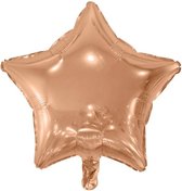 Folie ballon ster rosé goud 48cm