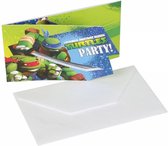Ninja Turtles Uitnodigingen 6 stuks