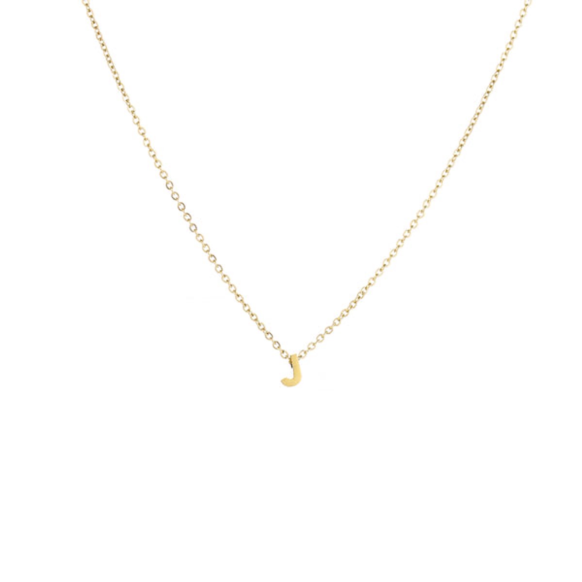Letter-Ketting-J-Goud