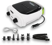 Pompe à batterie électrique KRAKEN SUP 20 PSI | Batterie interne (Power Bank) | Supboards faciles à gonfler partout | Sortie USB Extra comme Powerbank pour mobile/tablette | également avec prise de voiture 12 volts