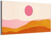 Heuvels - Zon - Abstract