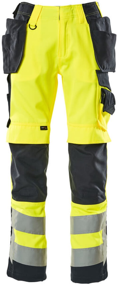 Mascot Safe Supreme Broek met spijkerzakken 15531-860 - hi-vis geel/donkermarine - C68 - 82