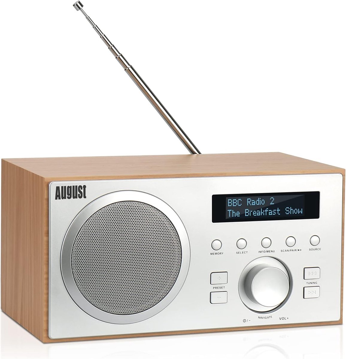 Klokradio met Wekker - Digitale Wekker - Wekkerradio - DAB Plus