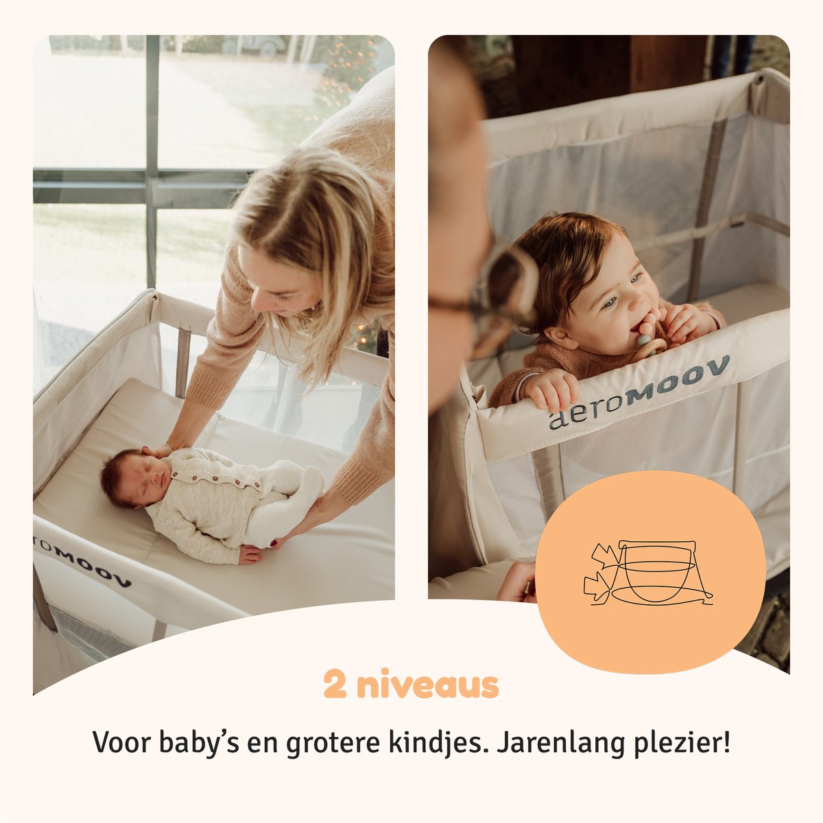 AeroMoov Campingbedje - In 2s opgezet, licht en met matras thumbnail 6