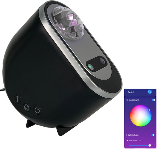 Bosstony Northern Lights Projector - Met App - Aurora Sterrenhemel Projector - Galaxy lamp - Noorderlicht Projectorlamp - Nachtlamp met timer