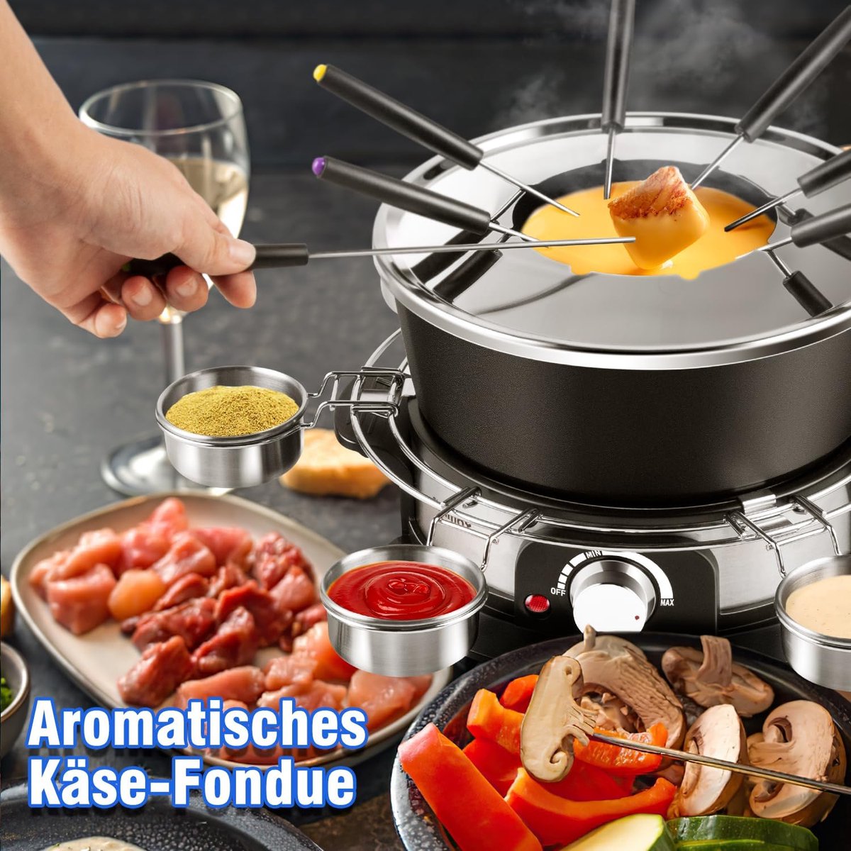 Kaasfondue set Elektrisch - Fonduepannen - Fondueset – foto 3