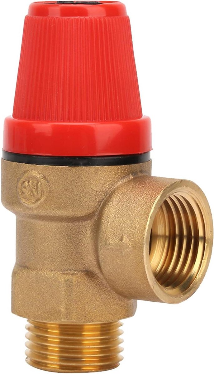 Premium Brass Safety Valve DN15 Thread Spring Hanging Furnace Protection Pipe - 6Bar DN15