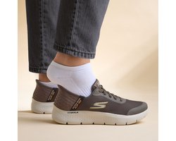 Skechers Slip-ins Go Walk Flex - Hands Up - Heren Instappers - Bruin
