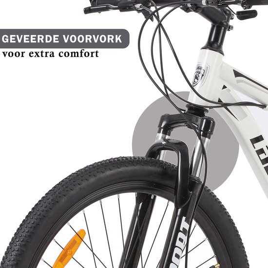 Vankel Mountainbike LAUXJACK 26 inch - voor volwassenen - 21-speed - wit van VANKEL — afbeelding 4