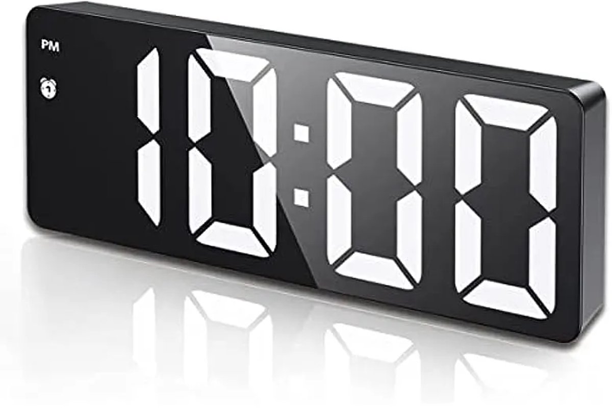 2x Ikello easy LED wekker - slaapkamer wekker - Snooze wekker - universeel - Per 2 stuks