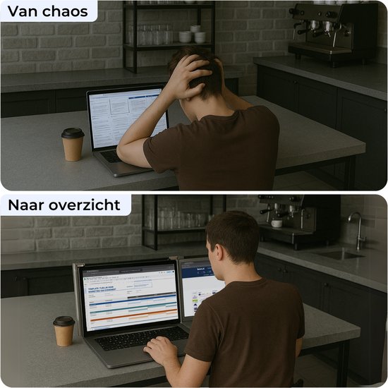 Écran portable 14,1 pouces – Full HD – 1 câble – Écran portable pour ordinateur portable – Sac de transport offert