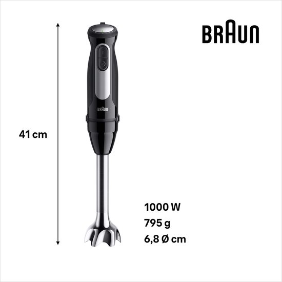 Braun MultiQuick 5 Pro MQ55.254M - Staafmixer - Zwart