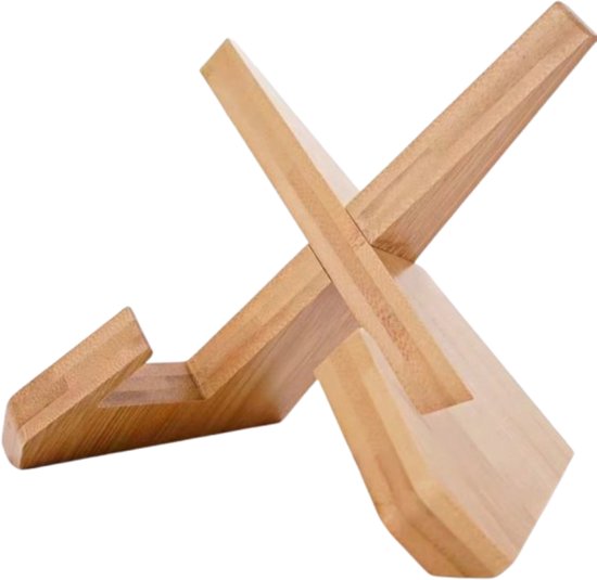 Kookboekhouder, boekenstandaard van hout, vintage