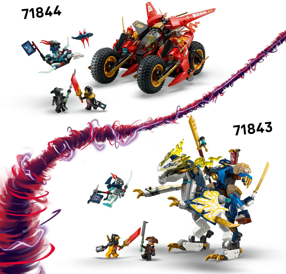 LEGO Ninjago - Lloyds vliegtuigmecha Constructiespeelgoed thumbnail 3
