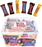 Mélange de chocolats Mars Miniatures - 55 pièces - Mars, Snickers et Twix - mini barres chocolatées - 1100 g