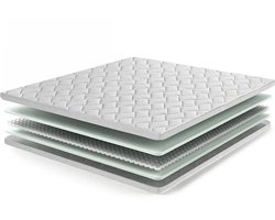 Beddenscout24 Luxe Hybride Micropocket topper 11cm - 180x200 cm