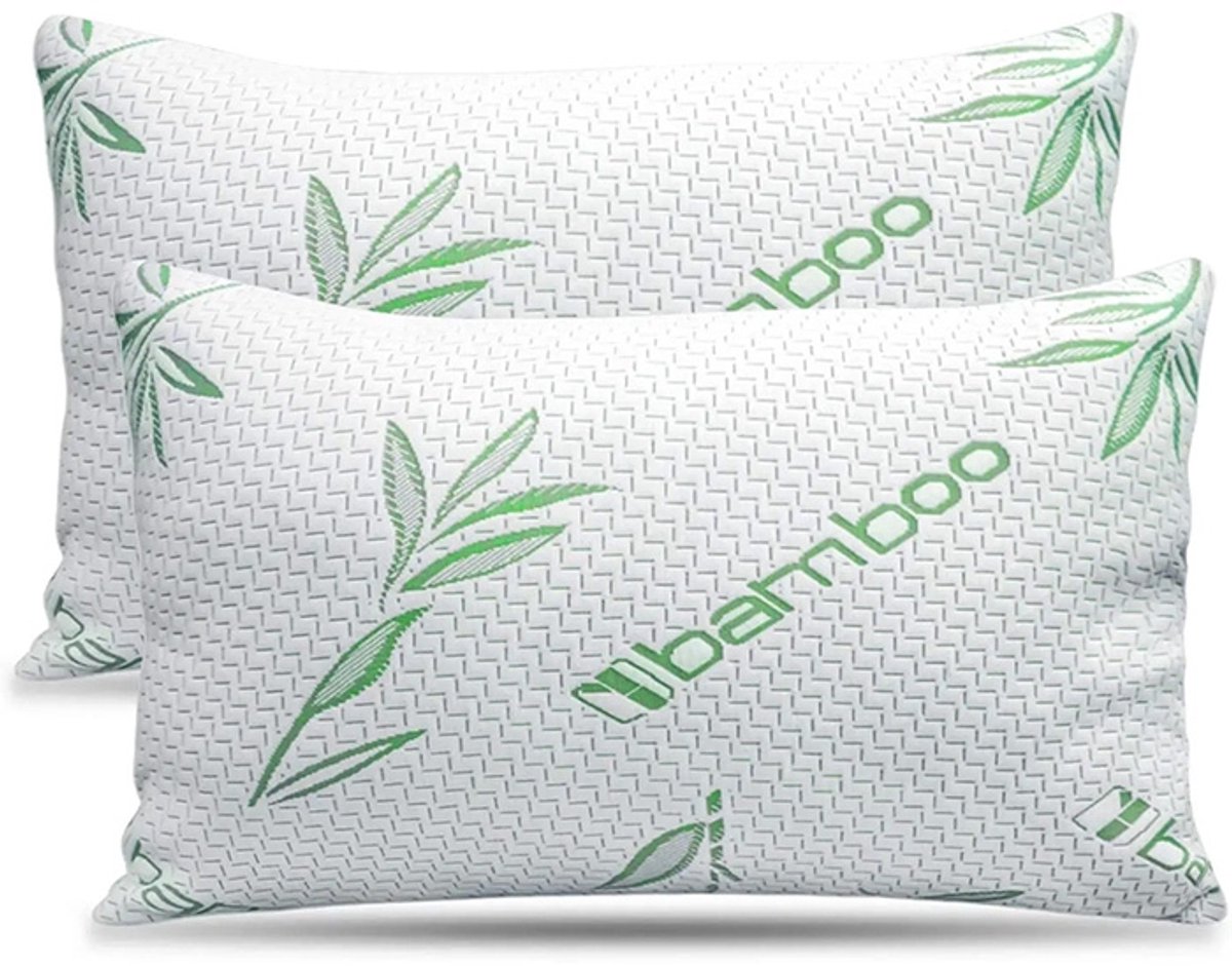 Origineel Java Bamboe Kussen – 2 Stuks – Ademend, Stevig en Natuurlijk Comfort