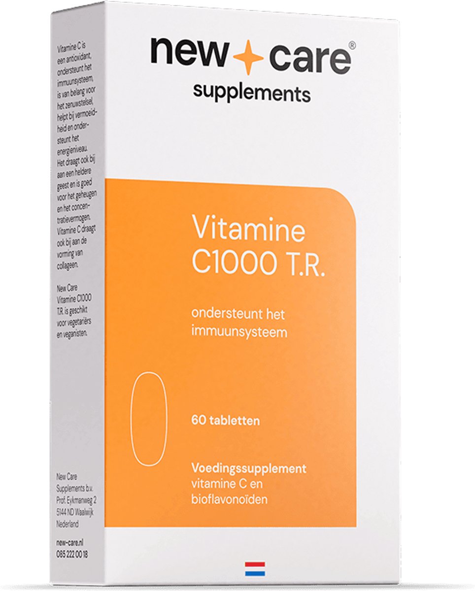 Goedkoopste New Care Vitamine C1000 - immuunsysteem - 60 tabletten - vegetarisch