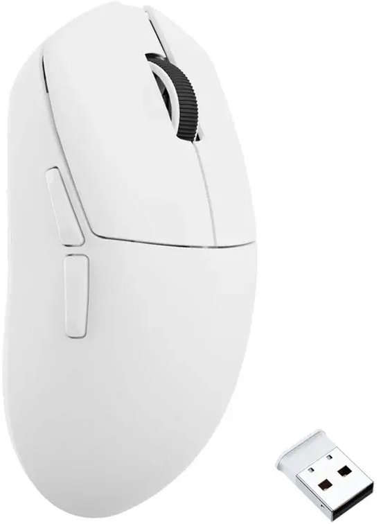 Keychron Lemokey G1 draadloze 8K gaming muis wit