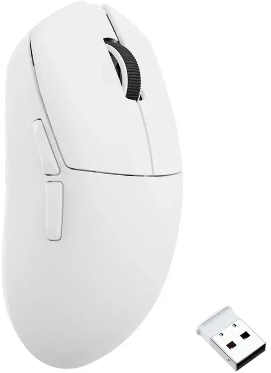 Keychron Lemokey G1 draadloze 8K gaming muis wit
