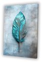 Veer, Minimalisme, Blauw, groen, grijs, zilver, turquoise