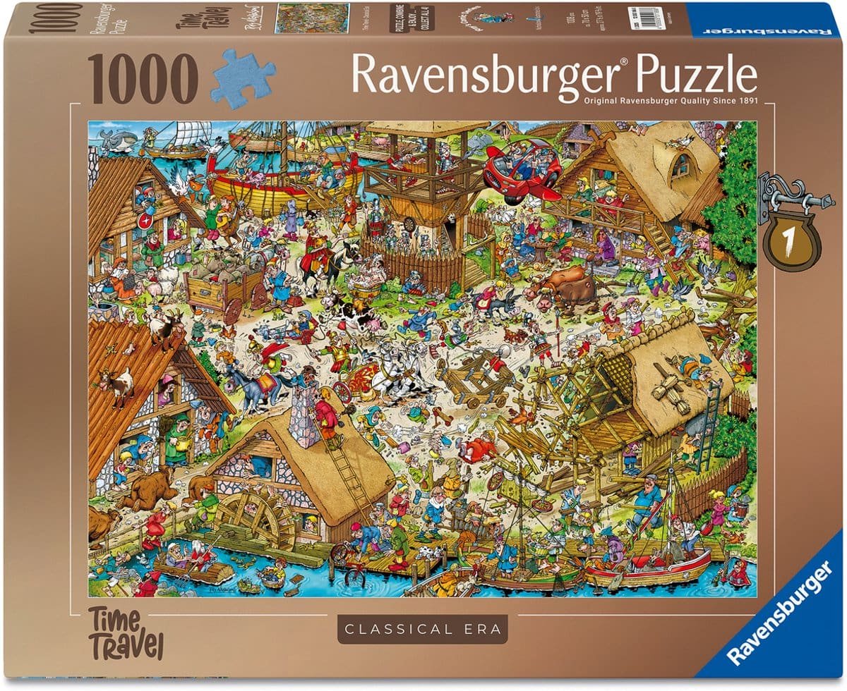 Ravensburger Ray's Comic Series - Time Travel 1 - Classical Era - 1000 stukjes Legpuzzel — afbeelding 5