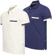 Cappuccino Italia - Polo SS Todi pour homme, lot de 2 - Multi - Taille M