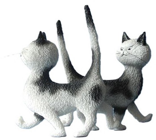 Beeldje 2 katten – Tres' Vintage