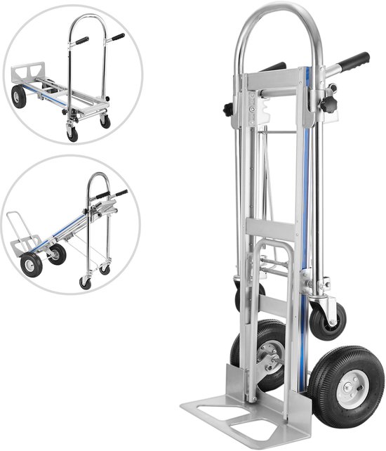 GXCROR Strandwagen, grote wielen, opvouwbaar, 100 kg, capaciteit, kar, festivalvissen, trekking langs camping, tuinwagen op wielen voor picknick (130 L-blauw