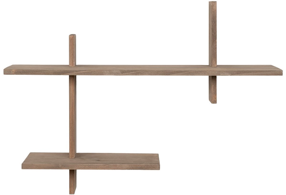 Dennenhoutplank - houten organizer - opbergrek - ruimtebesparing - 54 cm x 15 cm x 58 cm