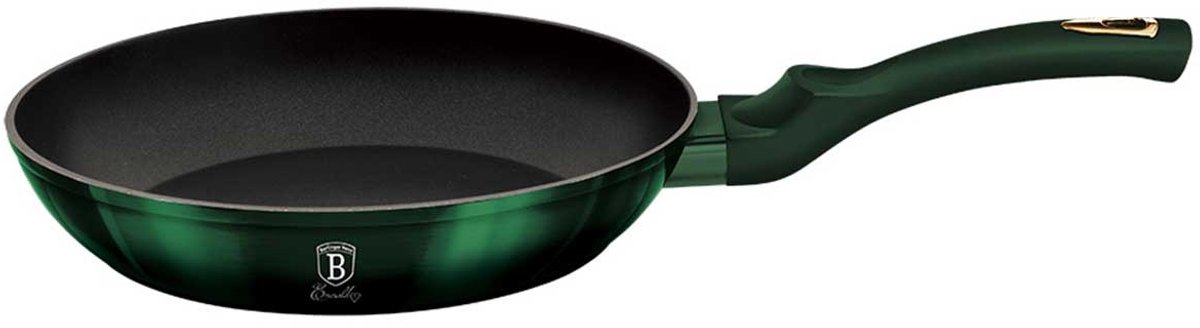 Berlinger Haus EMERALD Serie - Titaan Koekenpan - 28cm - Soft Touch Handvat - Geschikt voor Alle Kookplaten