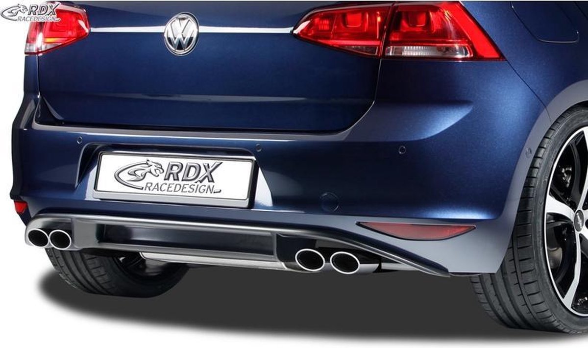 RDX Racedesign Achterskirt 'Diffusor' passend voor Volkswagen Golf VII HB 3/5-deurs 2012- 'R-Look' excl. GTi/GTD (PUR)
