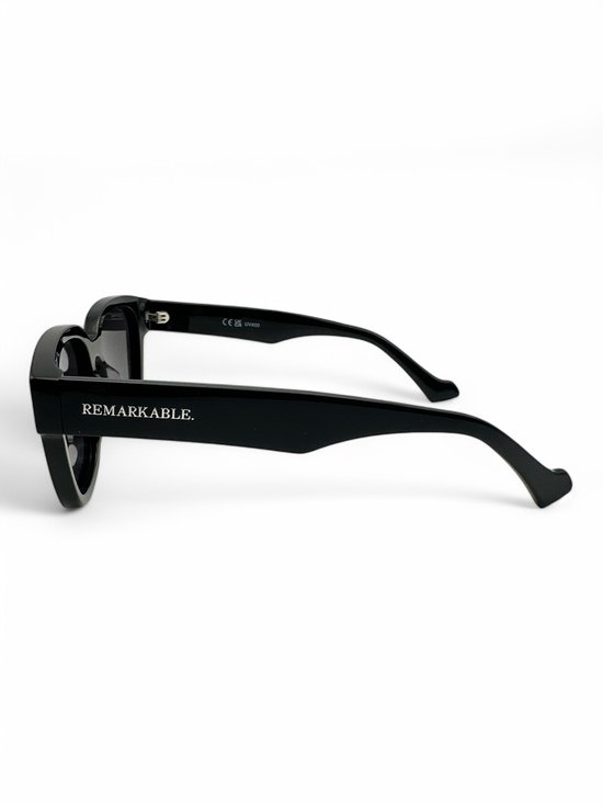 The Brand Remarkable - Zonnebril Dames Rond - Zwart - UV400 - Gepolariseerd - Acetaat - Cat.3 van The Brand Remarkable — afbeelding 3